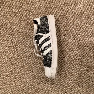 Adidas Superstar custom Black and White
